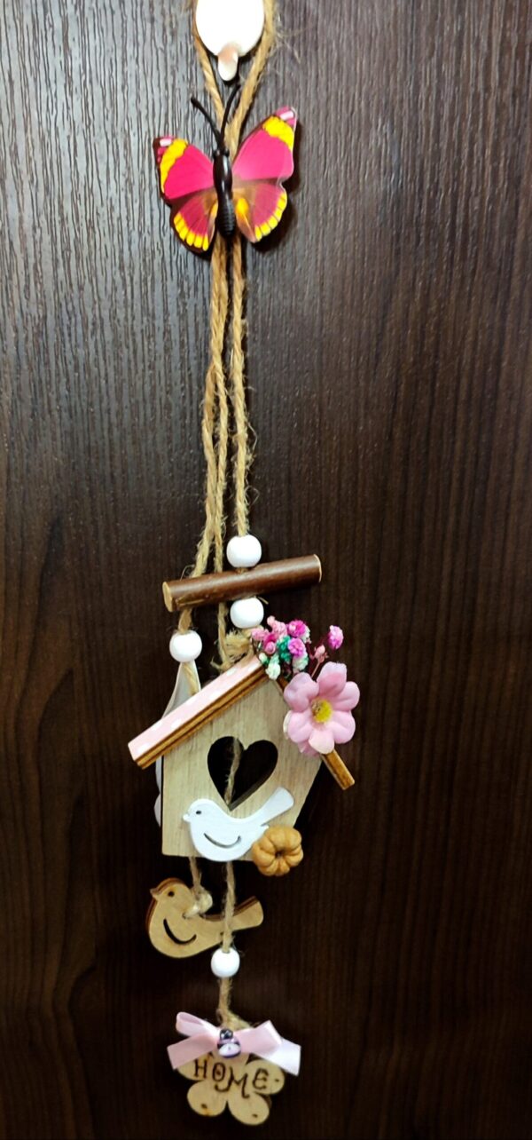 Табелка за закачане - къщичка с надпис  HOME - Image 2