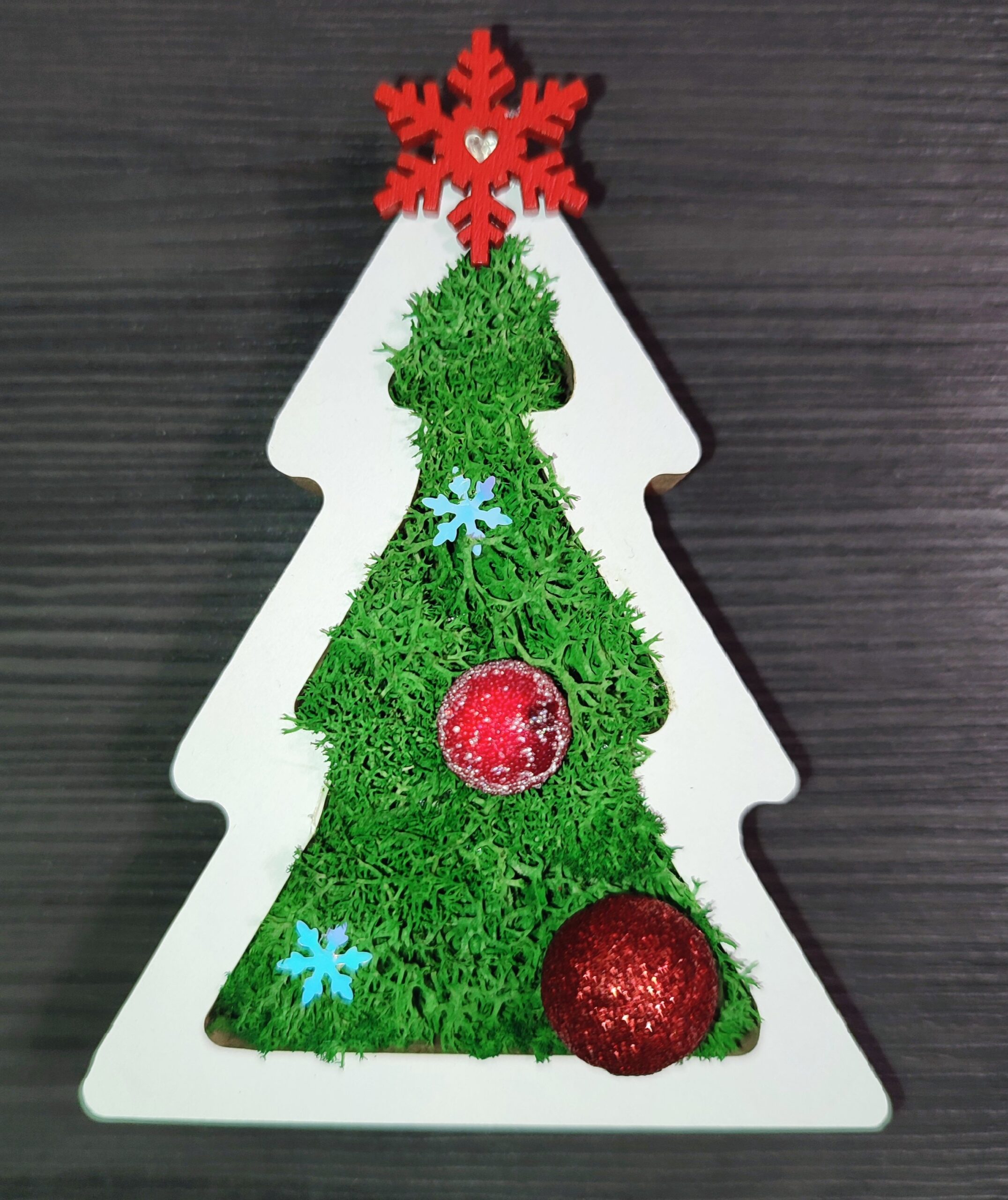 🌲 Дървени елхички със скандинавски мъх - мини размер - Image 3