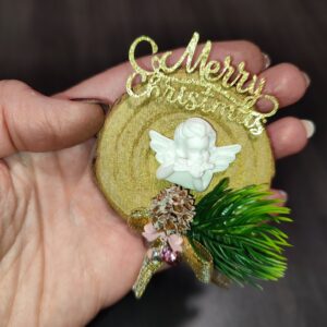 Коледно магнитче с ангелче