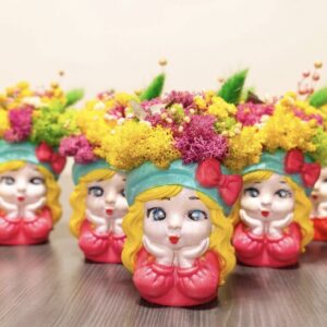 Декоративни кашпи „Мечтателка“ със скандинавски Мъх
